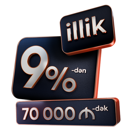 İndi Unibank-da kredit <br>70 000 AZN-dək!